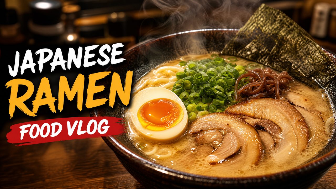美食视频教程：日式拉面制作全过程